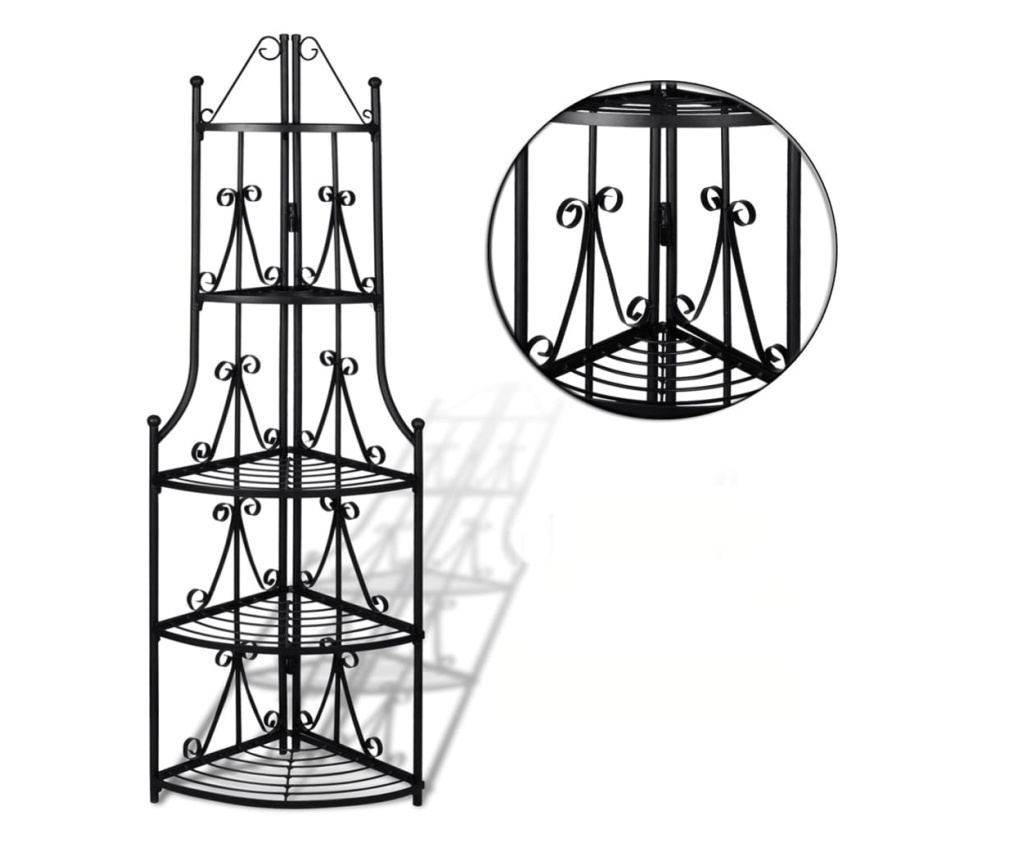 Stalak za biljke, Crna - 4