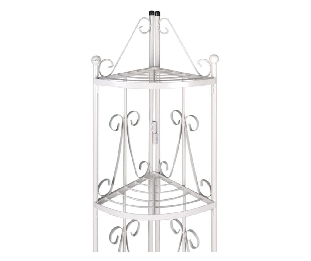 Bijeli stalak za biljke - 3