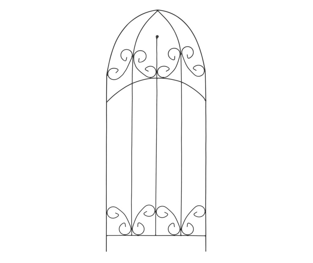 Podupirači za penjačice, 3 kom., crna, 40 x 100 cm, željezo - 2
