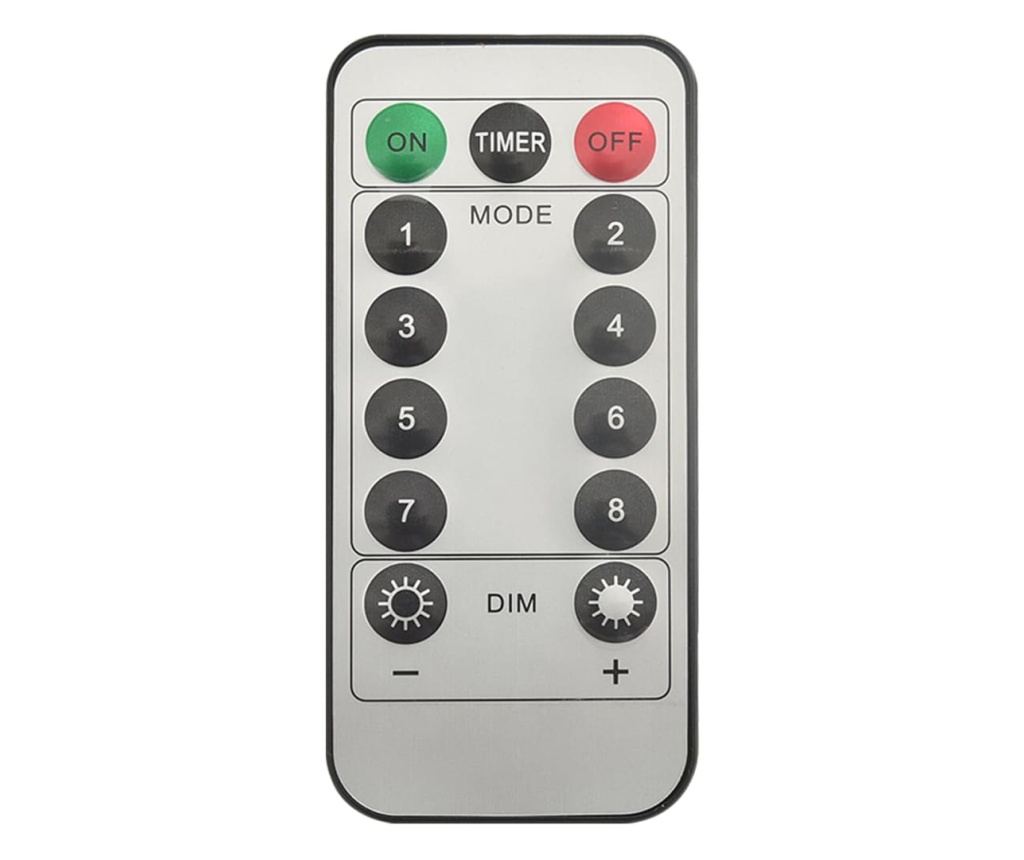 Božićna svjetla ledenica 40 kom. toplo bijela akril daljinski upravljač - 8