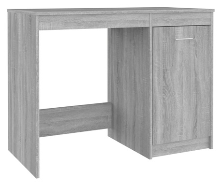 szürke sonoma színű szerelt fa íróasztal 100x50x76 cm