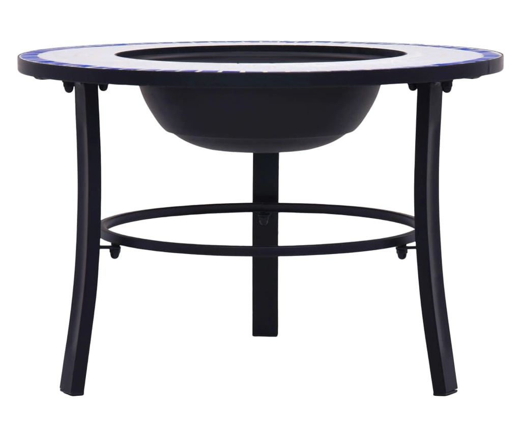 Mozaikno ognjište, plavo & bijelo, 68 cm, keramika - 3