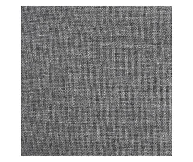 Vrtljiv kuhinjski stol, svetlo siv, blago