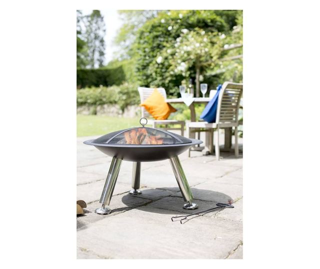 RedFire Chicago ložište, crno, 75 cm, čelik, 85013