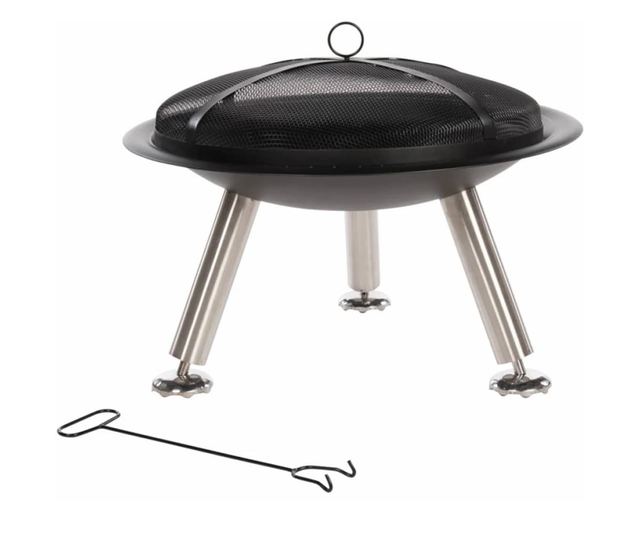 RedFire Chicago ložište, crno, 75 cm, čelik, 85013