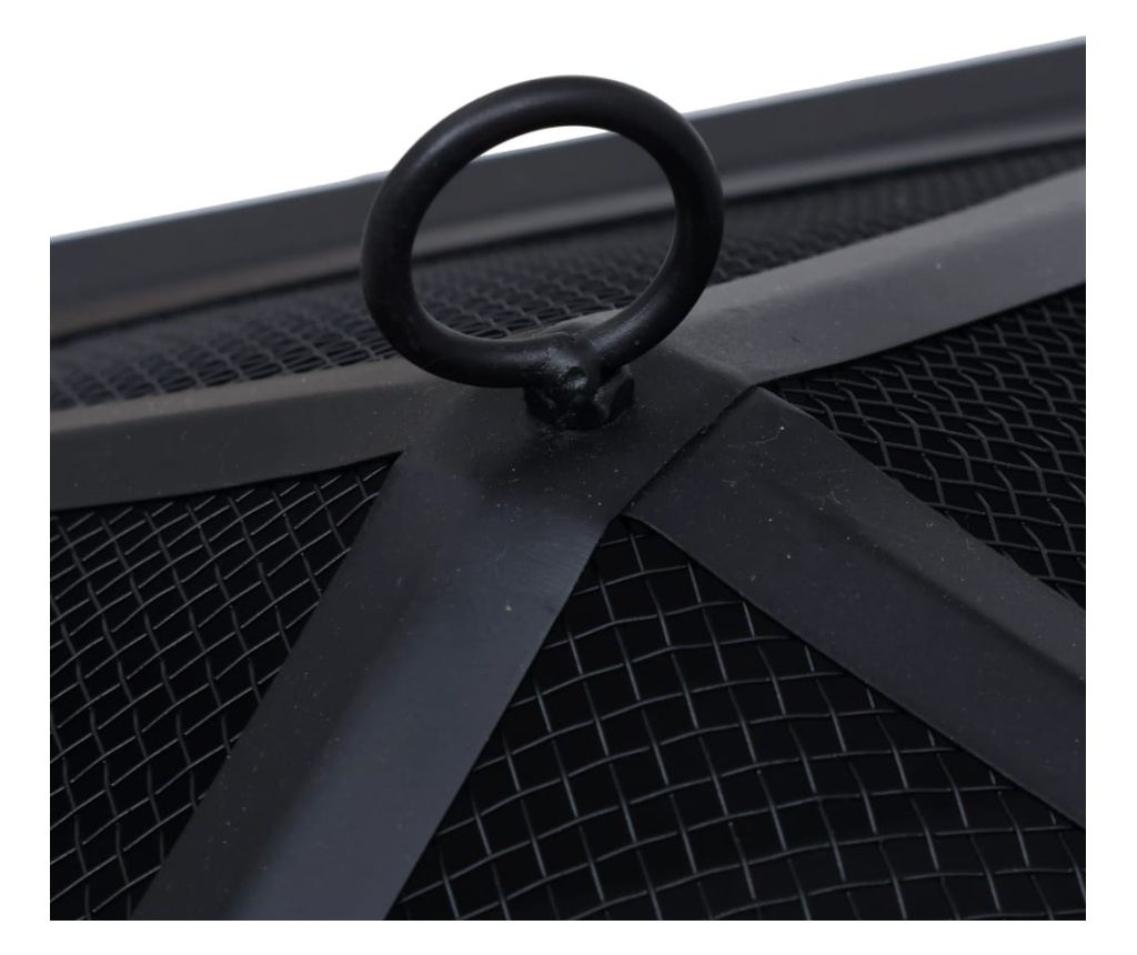 Ognjište, crno, 45 x 45 x 45 cm, čelik - 7