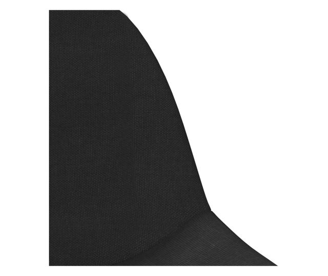 Barski stoli, 2 kosa, črni, tekstilni material