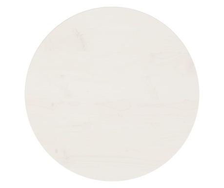 fehér tömör fenyőfa asztallap Ø50 x 2,5 cm