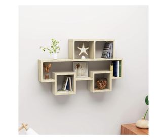 Aut alak fali polc sonoma tlgy 82x15x51cm laminlt fa