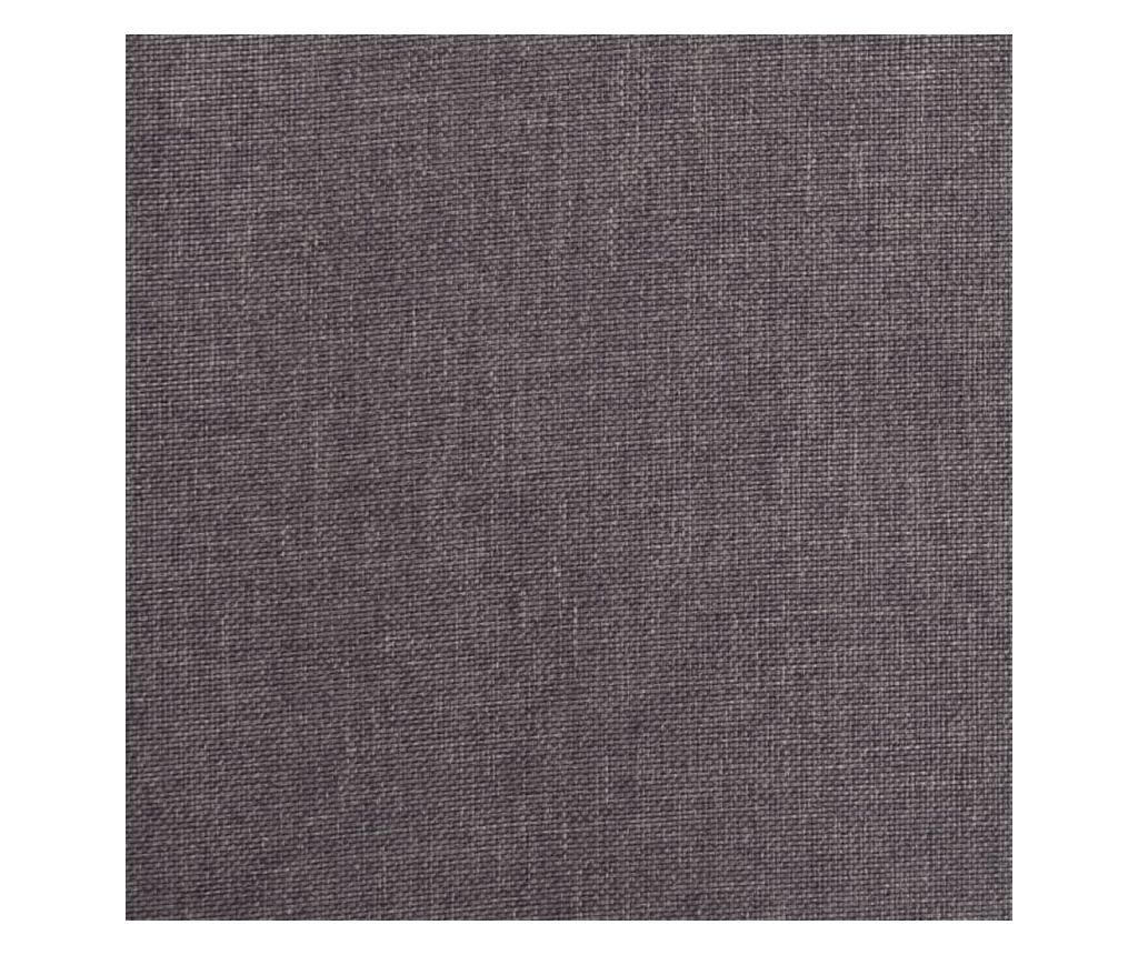 Vrtljiv kuhinjski stol, taupe siva, blago - 6