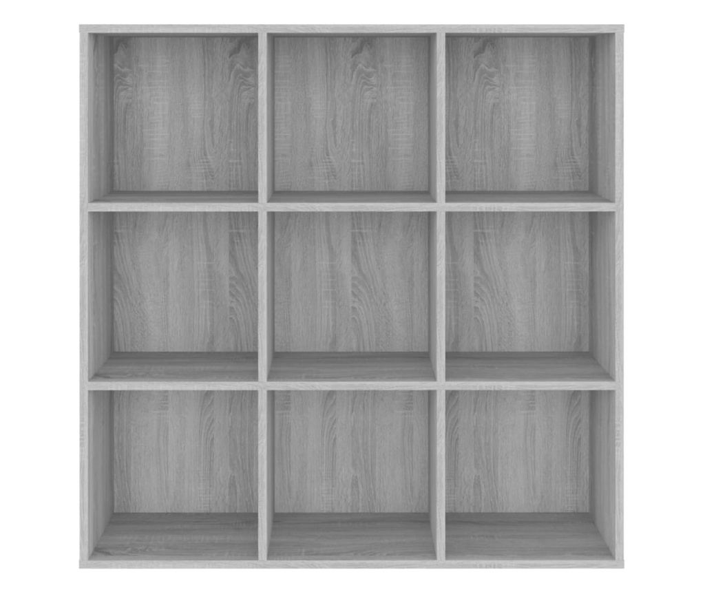 Библиотека, сив сонома, 98x29x97,5 см - 3