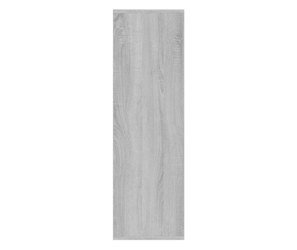Библиотека, сив сонома, 98x29x97,5 см - 4