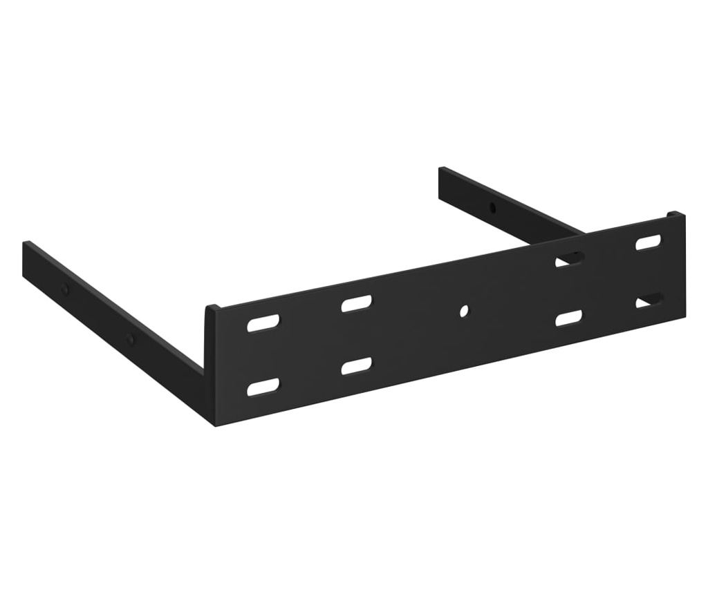 4 db fehér-tölgyszínű MDF fali sarokpolc 25 x 25 x 3,8 cm - 16