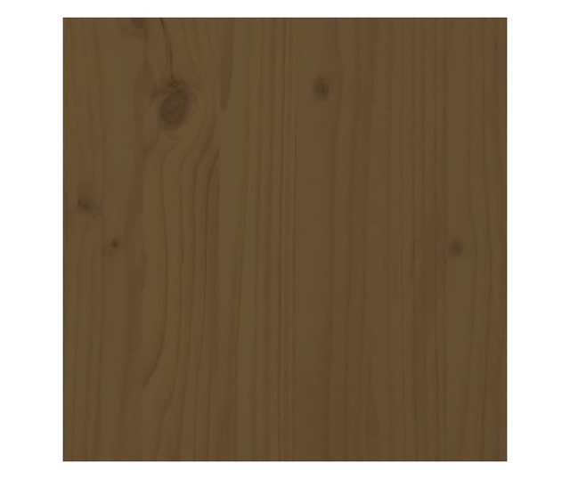 mézbarna tömör fa ágykeret 100 x 200 cm