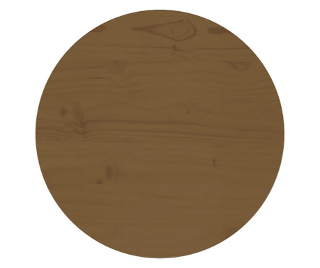 Blat de masă, maro, Ø40x2,5 cm, lemn masiv de pin