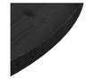 Blat de masă, negru, Ø70x2,5 cm, lemn masiv de pin