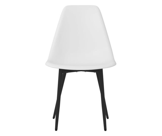 Stolice za kuhinju, 4 kom., bijele, PP