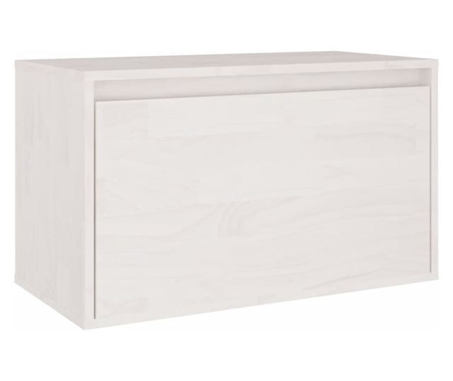 TV komode, 3 kom., bijela, masivno drvo bora