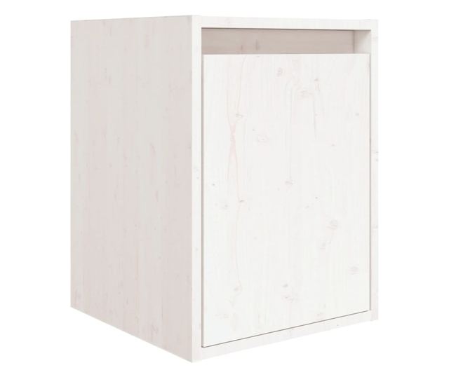 TV komode, 8 kom., bijela, masivno drvo bora