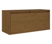 mézbarna tömör fenyőfa faliszekrény 80 x 30 x 35 cm