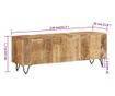 Comoda TV, 110x30x40 cm, lemn masiv de mango