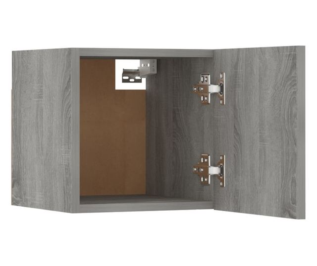 Set dulapuri TV, 6 piese, gri sonoma, lemn prelucrat