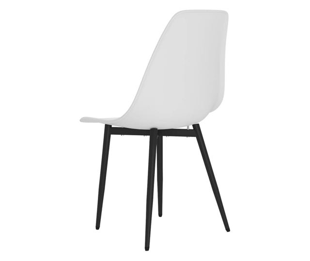 Stolice za kuhinju, 4 kom., bijele, PP