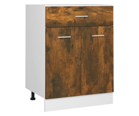Donji ladičar dimljeni hrast 60x46x81,5 cm konstruirano drvo 