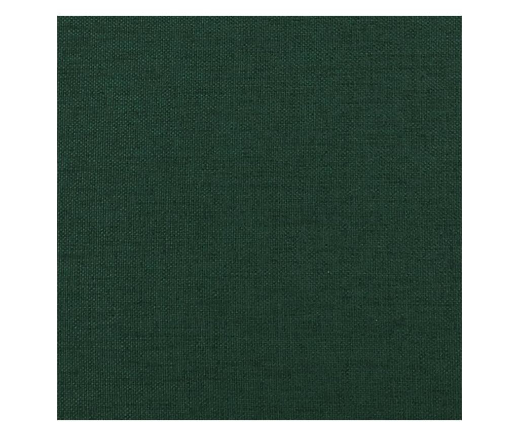 Naslonjač za ljuljanje s tabureom, tamnozeleni, tkanina - 6