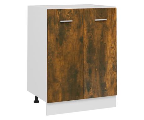 Spodnja omarica dimljeni hrast 60x46x81,5 cm inženirski les 