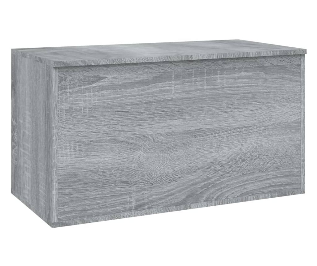 Cufăr de depozitare, gri sonoma, 84x42x46 cm, lemn compozit - 2
