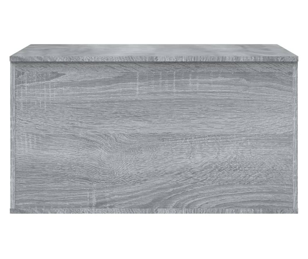 Cufăr de depozitare, gri sonoma, 84x42x46 cm, lemn compozit - 6