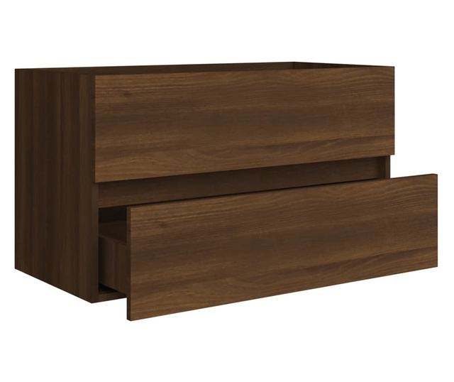 Ormarić za umivaonik boja smeđeg hrasta 80x38,5x45 cm drveni
