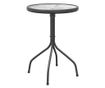 Градинска маса, антрацит, Ø50x71 см, стомана