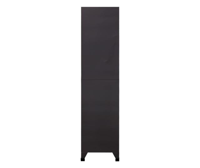 Ormarić s ključem antracit-crveni 90 x 45 x 180 cm čelični