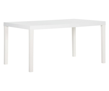 Zahradní stůl 150 x 90 x 72 cm PP bílý