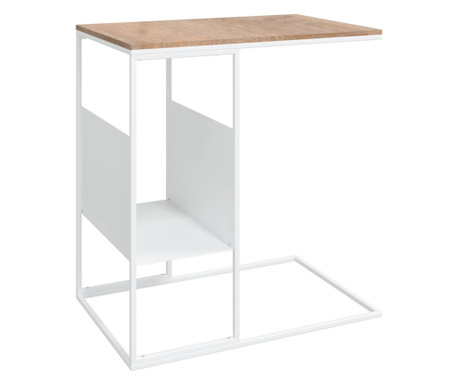 fehér szerelt fa kisasztal 55x36x59,5 cm