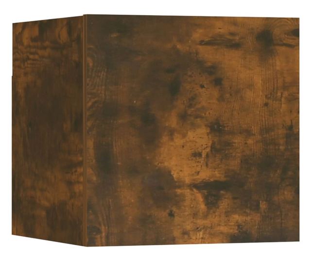 Set dulapuri TV, 7 piese, stejar fumuriu, lemn prelucrat