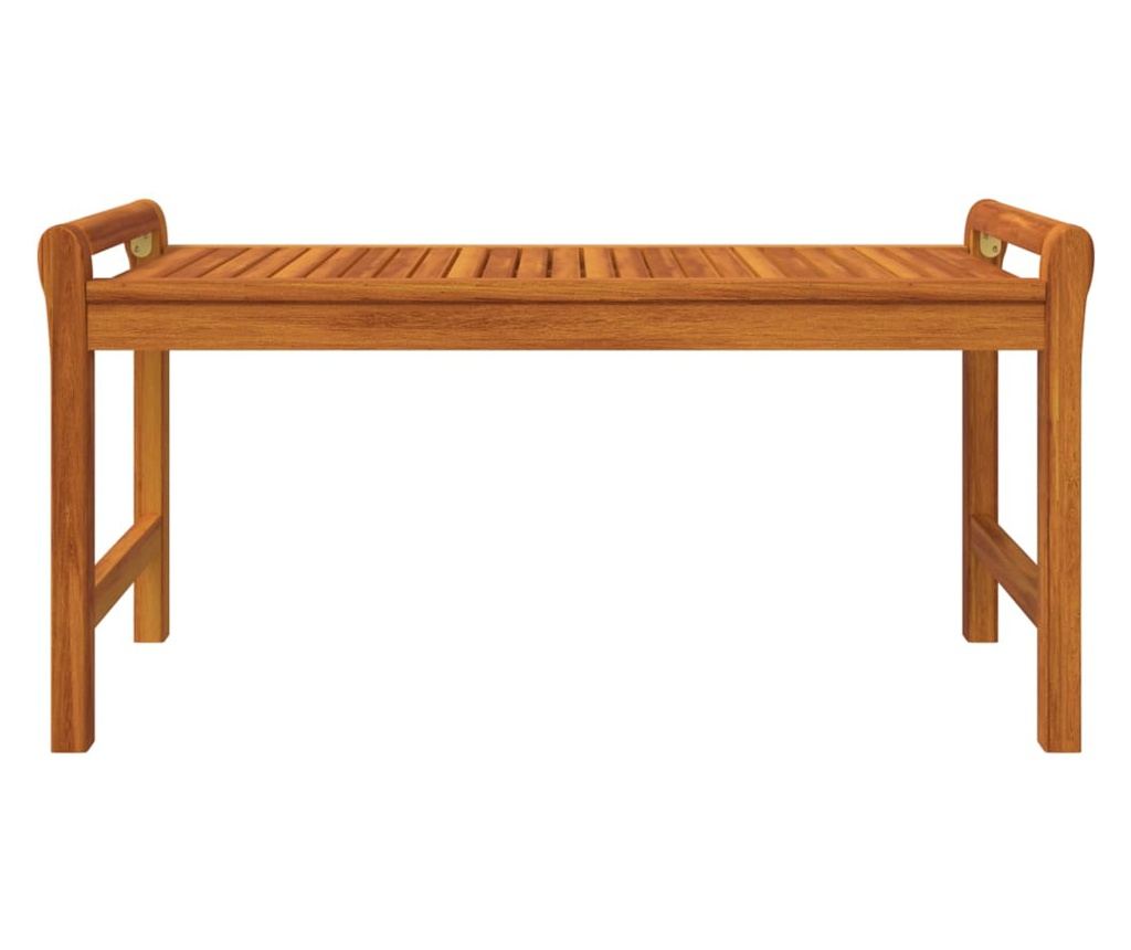 Градински комплект с възглавници, 5 части, масивно акациево дърво - 8