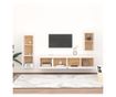 TV komode, 4 kom., bijela, masivno drvo bora