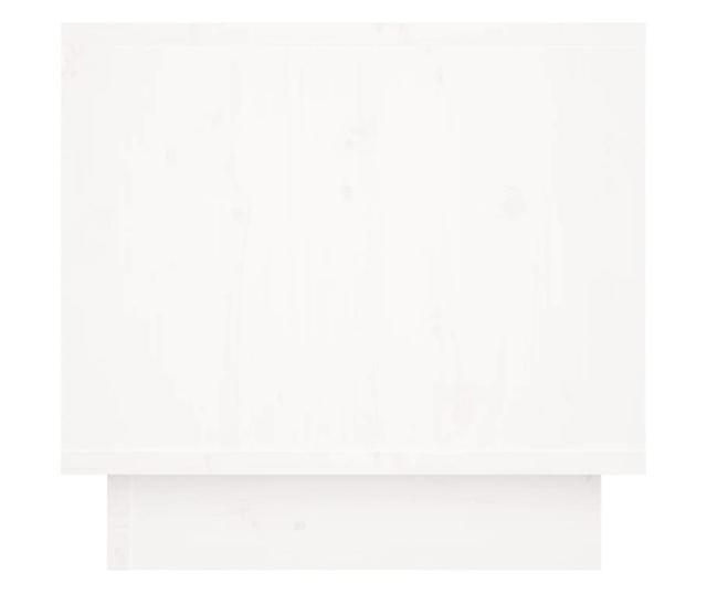 Noćni ormarić, bijeli, 35x34x32 cm, masivno borovo drvo