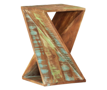 Bočni stolić 35 x 35 x 55 cm od masivnog obnovljenog drva