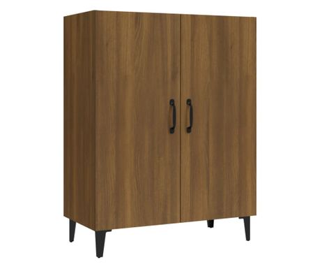 barna tölgyszínű szerelt fa tálalószekrény 70x34x90 cm