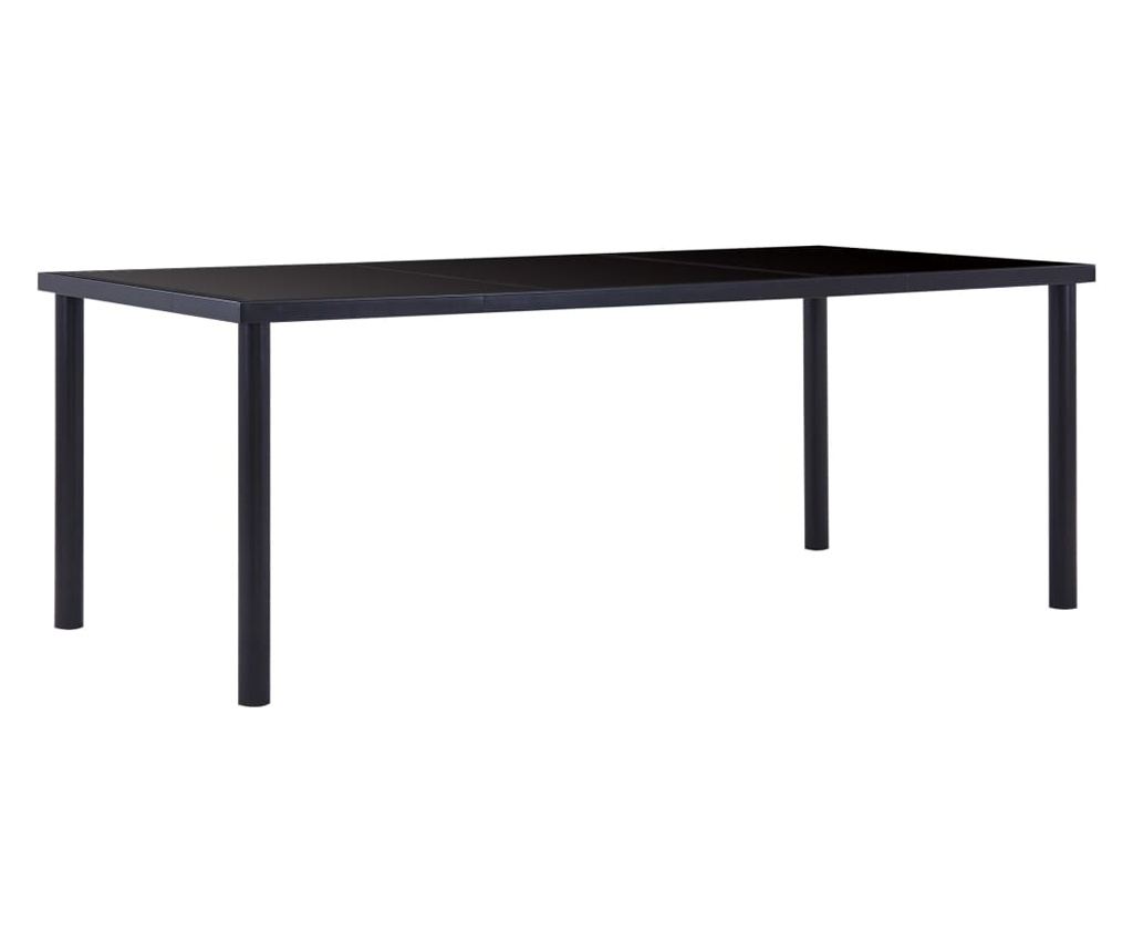 Set kuhinjskog namještaja, 9 dijelova, smeđa, umjetna koža - 3