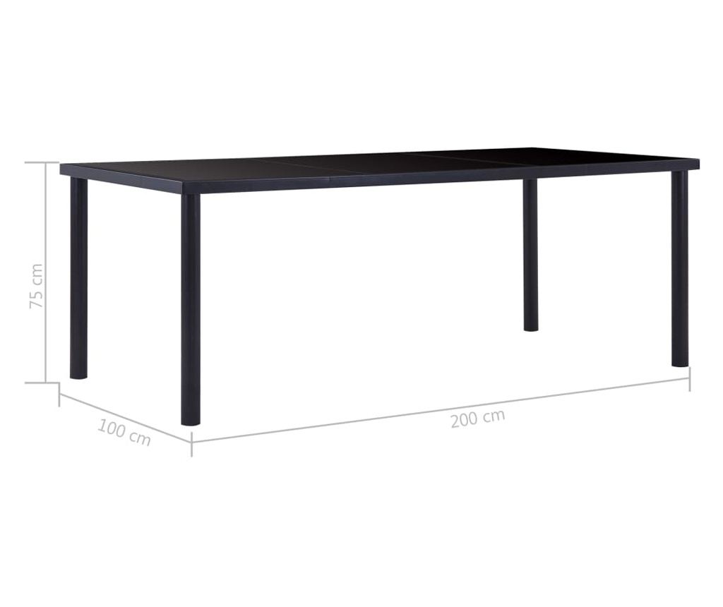 Set kuhinjskog namještaja, 9 dijelova, smeđa, umjetna koža - 10