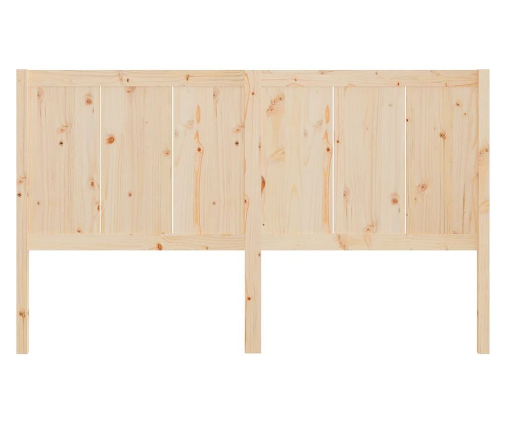 Горна табла за легло, 155,5x4x100 см, бор масив - 4