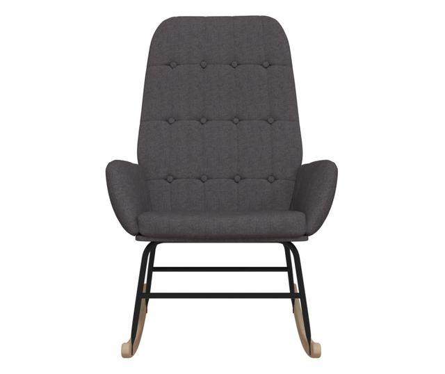 Stolica za ljuljanje, tamno siva, tekstilni materijal