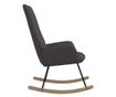 Stolica za ljuljanje, tamno siva, tekstilni materijal