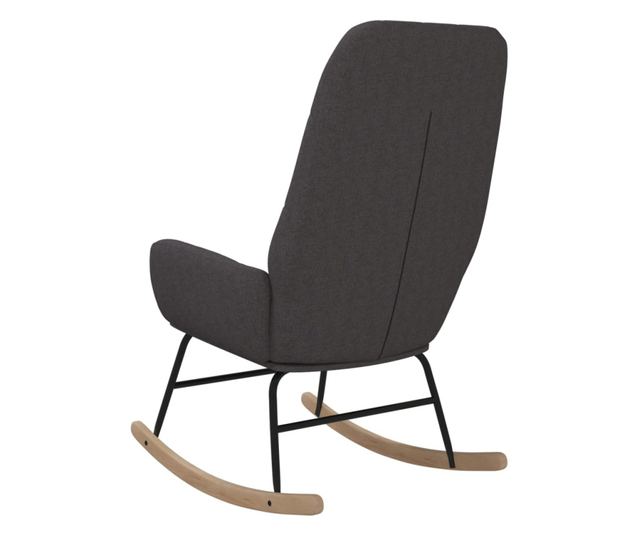 Stolica za ljuljanje, tamno siva, tekstilni materijal