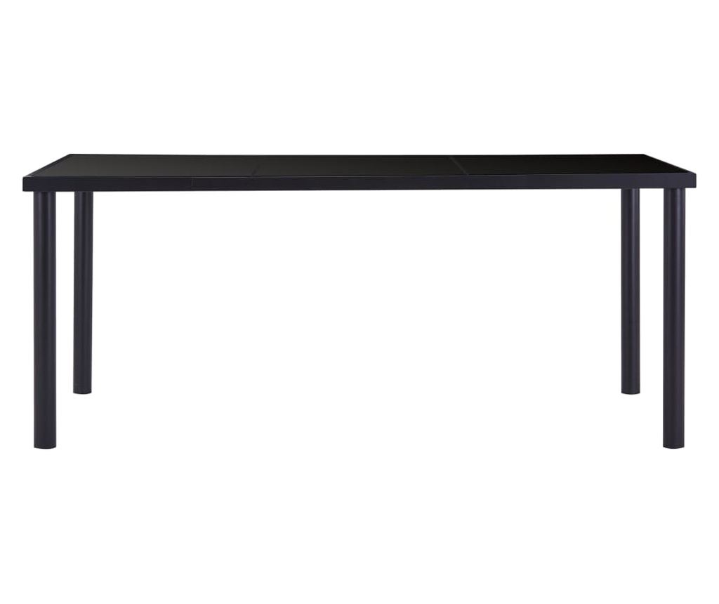 Set kuhinjskog namještaja, 7 dijelova, smeđa, umjetna koža - 3